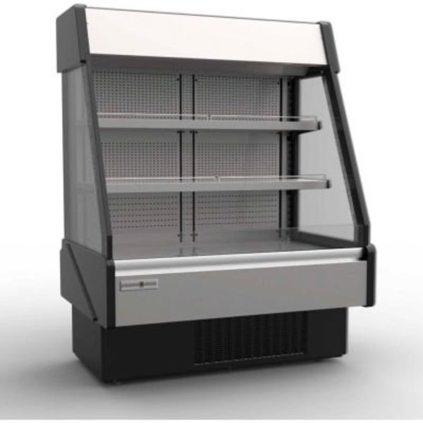 Mvp Group Hydra-Kool Grab and Go Low Profile Open Display Merchandiser, Rear Loading, Manual Shutter, 41x36x65 KGL-RM-40-S